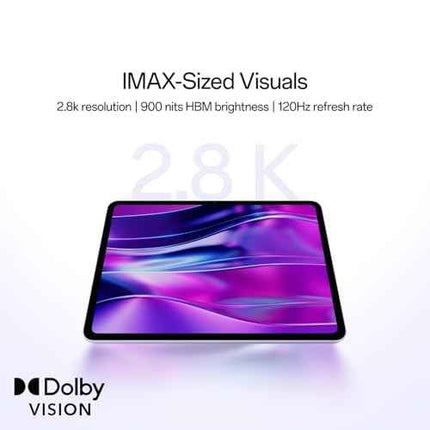 OnePlus Pad Go 2, 30.73 cm (12.1 inch) 2.8K Display, Dolby Vision™, 120Hz Refresh Rate, Quad Speakers, AI, 10050 mAh Battery, 5G Tablet, 8GB RAM 256 GB Storage, Shadow Black - Openbox
