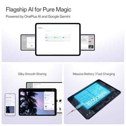 OnePlus Pad Go 2, 30.73 cm (12.1 inch) 2.8K Display, Dolby Vision™, 120Hz Refresh Rate, Quad Speakers, AI, 10050 mAh Battery, 5G Tablet, 8GB RAM 256 GB Storage, Shadow Black - Openbox