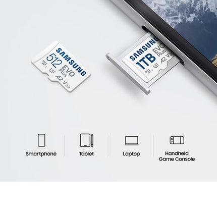 SAMSUNG EVO Plus 256GB Micro w/SD Adaptor SDXC - NEW