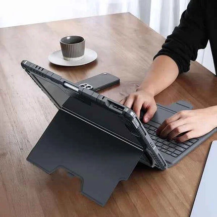 Nilllkin Bumper Combo Backlit Keyboard Case Type Case for Apple iPad 10th gen & 11th Gen 11"(A16)(2025) [Magnetic Detachable] Keyboard Protective Case with Multi-Touch Trackpad & Wireless Pencil Holder - New Sealed Pack