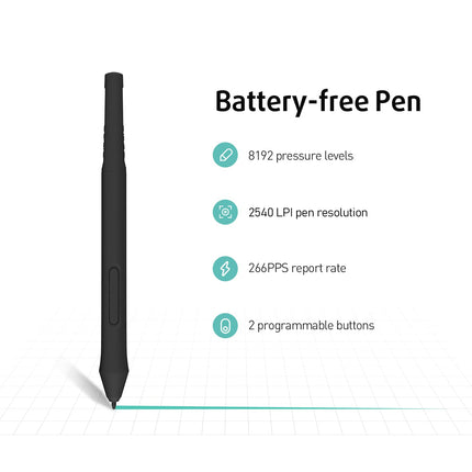 XENX P3-1060B Digital Graphics Drawing Pen Tablet (10" x 6.25" Black) - Openbox