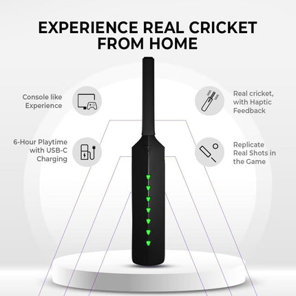 MetaShot Smart Cricket Bat equipped with advanced technology for enhanced performance and precision in cricket.