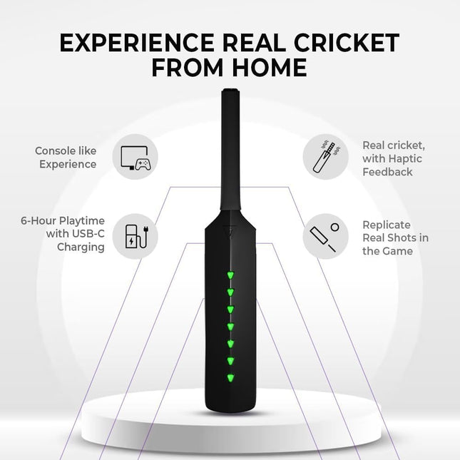 MetaShot Smart Cricket Bat equipped with advanced technology for enhanced performance and precision in cricket.