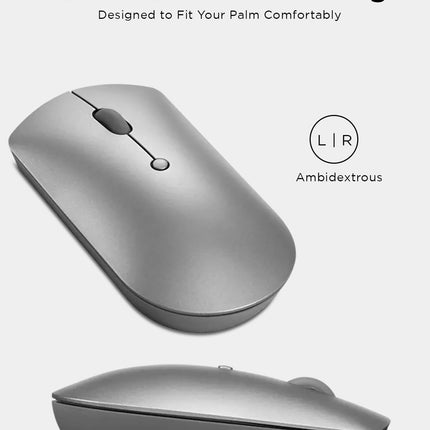Lenovo 600 Bluetooth 5.0 Silent Mouse: Compact, Portable, Dongle-Free Multi-Device connectivity with Microsoft Swift Pair | 3-Level Adjustable DPI up to 2400 (Assorted Color) - OpenBox