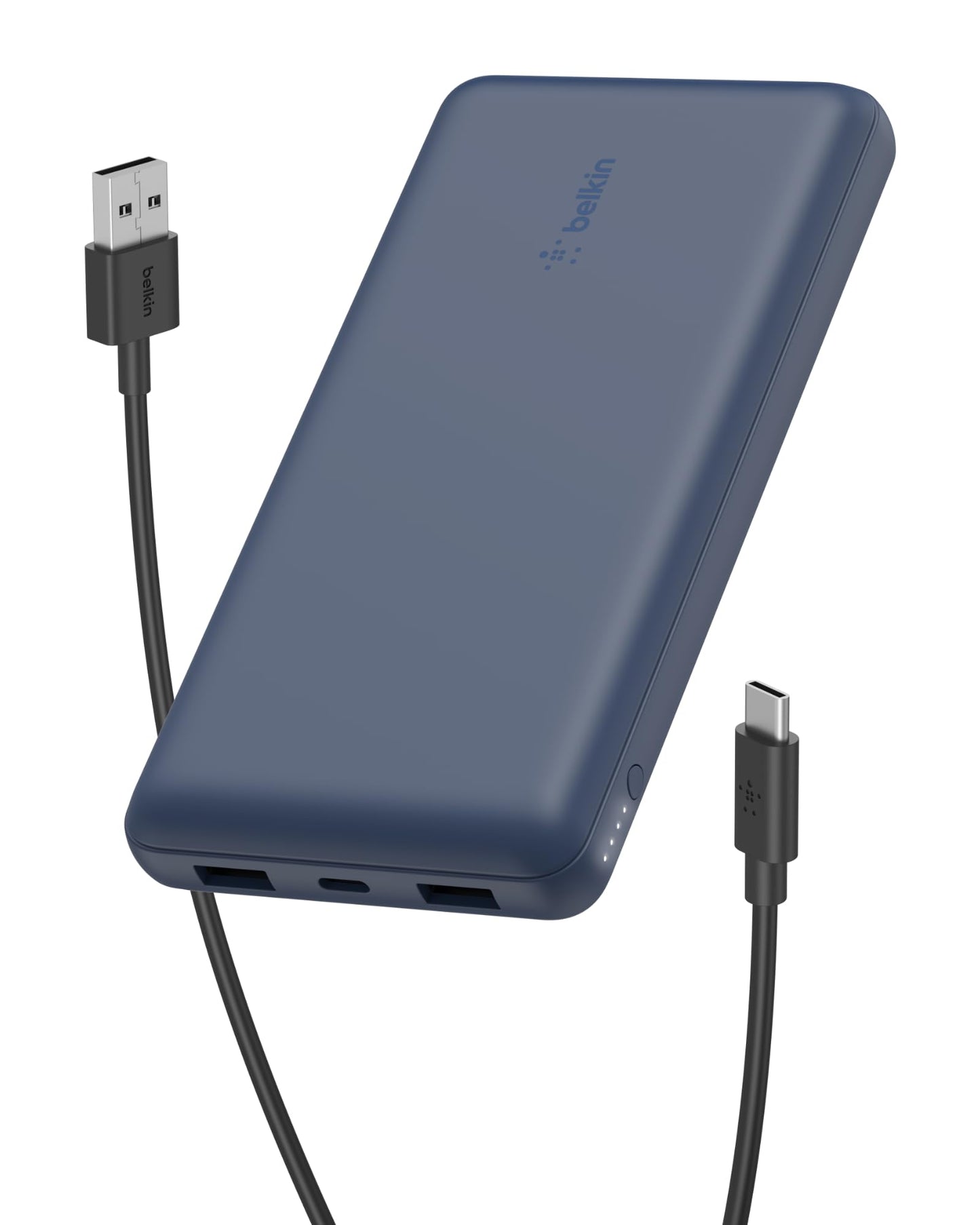 Belkin 20000 mAH Lightweight/Slimmest Power Bank w/ 1 USB-C Port and 2 USB-A Ports | 15W Charging for iPhone Series, Samsung Galaxy, Google Pixel & More | 2 Years Warranty & Upto 2L CEW | Black