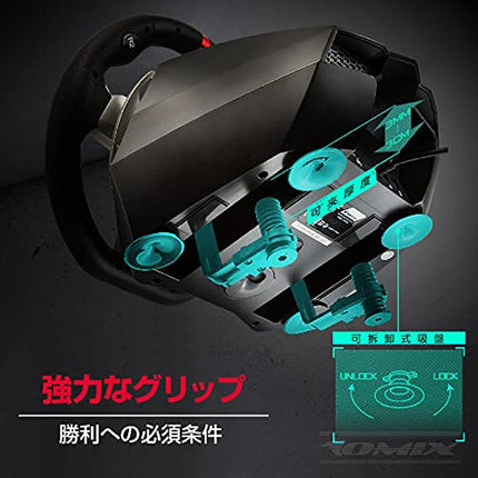 Flashfire Suzuka 900R Racing Wheel Set With Clutch pedals and H-shifter for PC, PS3, PS4, Xbox 360, XBOX ONE and Nintendo Switch(Es900R) - OPENBOX