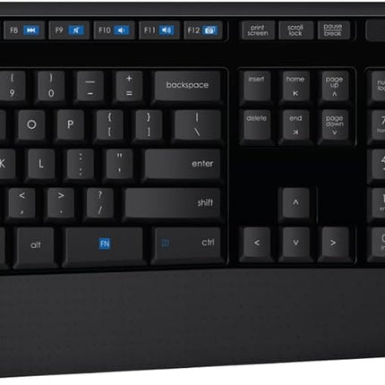 Logitech MK345 Wireless Combo Full-Sized Keyboard with Palm Rest and Comfortable Right-Handed Mouse, 2.4 GHz Wireless USB Receiver, Compatible with PC, Laptop - Openbox