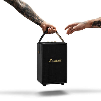 Marshall Tufton 80 Watt Wireless Bluetooth Portable Speaker (Black & Brass) - New Sealed