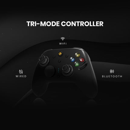 Cosmic Byte Eclipse Tri-Mode Controller | Hall Effect Triggers with Trigger Locks | Adjustable Force TMR Joysticks | 6-Axis Gyro | HD Voice Coil Vibration | Macro Back Buttons | PC/Android/iOS | Software Support - Openbox