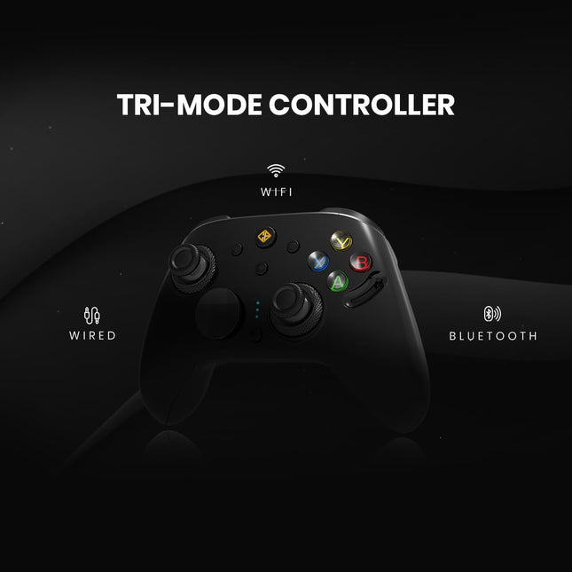 Cosmic Byte Eclipse Tri-Mode Controller | Hall Effect Triggers with Trigger Locks | Adjustable Force TMR Joysticks | 6-Axis Gyro | HD Voice Coil Vibration | Macro Back Buttons | PC/Android/iOS | Software Support - Openbox