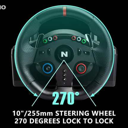 NiTHO Drive Pro ONE Gaming Racing Wheel with Shifter and Floor Pedals, Steering Wheel for PC, PS4 - Openbox