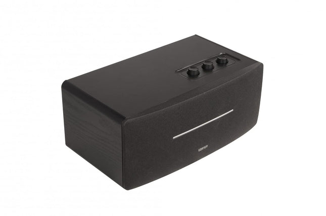 Edifier D12 Tabletop Speaker - Integrated Desktop Stereo Bluetooth Speaker - Wireless Computer Speaker for Desktop Use- 70 Watts RMS with Subwoofer Line Out - Wooden Enclosure - OPENBOX