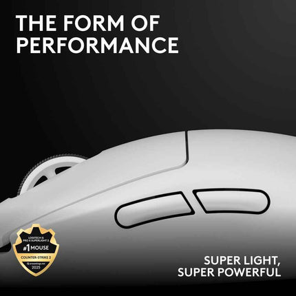 Logitech G PRO X Superlight 2 Lightspeed Wireless Gaming Mouse, 32,000 DPI, 5 Programmable Buttons, USB-C Charging, PC & Mac - White - New Sealed Pack