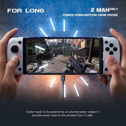 GameSir X3 Type-C Mobile Game Controller for Android Phone(110-179mm) with Cooler Fan - Cloud Gaming: Support Xbox Game Pass, Stadia, GeForce Now, Steam, PlayStation - Plug and Play Gamepad - Openbox