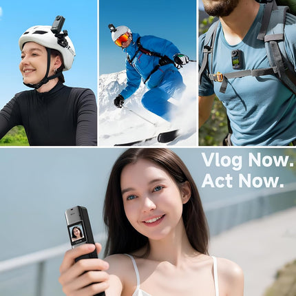 SJCAM C300 4K30fps 20MP Action Camera with Handheld Grip | 6axis gyro, Backup Upto 6 Hours, 1.33in Dual Touch Screen | 2.4G,5G Wi-Fi, Super Night Vision, 30M Waterproof for Live Steaming Vlog | Black -OPENBOX