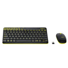 Logitech MK240 Nano Wireless USB Keyboard and Mouse Set, 12 Function Keys 2.4GHz Wireless, 1000DPI, Spill-Resistant Design, PC/Mac, Black - Sealed Pack