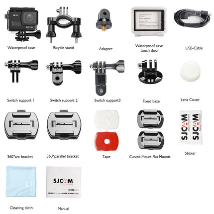 SJCAM SJ8 Pro 12 MP 4K 60fps 2.33" 30M Waterproof IPS Touch Screen Action Camera with 8X Digital Zoom- Openbox