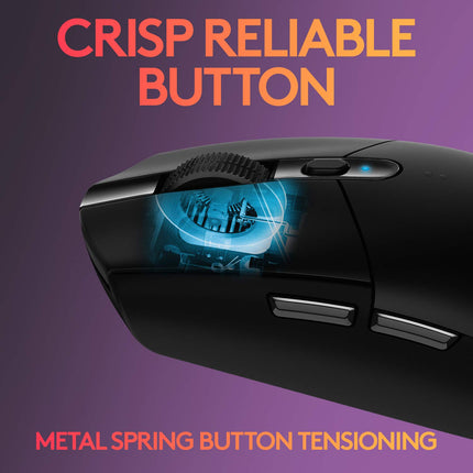 Logitech G304 Lightspeed Wireless Gaming Mouse, Hero Sensor, 12,000 DPI, Lightweight, 6 Programmable Buttons, 250h Battery Life, On-Board Memory, Compatible with PC/Mac - Openbox