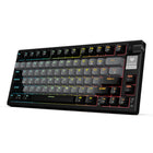 EvoFox Ronin Mechanical Keyboards Wireless (BT+2.4GHz+Wired) 75% Layout, 9 Layer Gasket Structure, 2 Layer Sound Dampening Red Switches, Per-Key RGB, 1000Hz, 4000mah Battery - OPENBOX