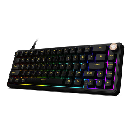 EvoFox Ronin HS65 Hall Effect Wired Mechanical Gaming Keyboard, 2 Layer Sound Dampening, 8000Hz Polling, Hall Effect Magnetic Switch, Actuation Point Adjustable, Web Software, Black - OPENBOX