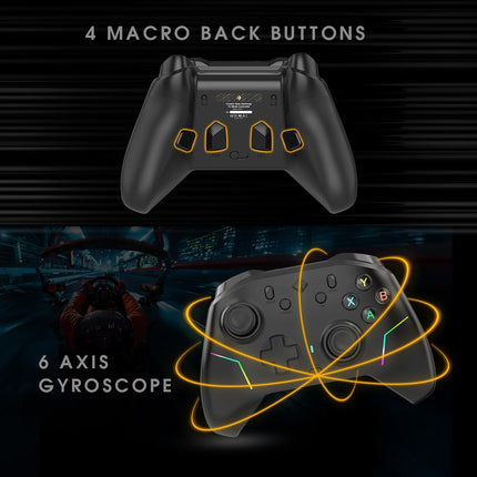 Cosmic Byte Starforge Tri-Mode Controller | Optical Triggers with Trigger Locks | TMR Replaceable Joysticks | Impulse Trigger Feedback | HD Voice Coil Vibration | Macro Back Buttons | RGB & Tri-Mode Connectivity - Openbox