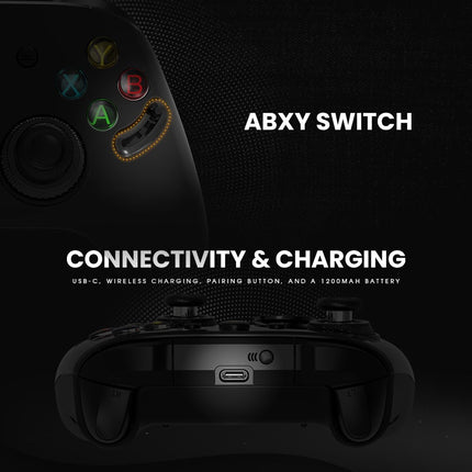 Cosmic Byte Eclipse Tri-Mode Controller | Hall Effect Triggers with Trigger Locks | Adjustable Force TMR Joysticks | 6-Axis Gyro | HD Voice Coil Vibration | Macro Back Buttons | PC/Android/iOS | Software Support - Openbox