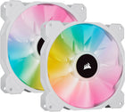 Corsair iCUE SP140 RGB Elite Performance 140mm White PWM Dual Fan Kit with Lighting Node CORE -Openbox