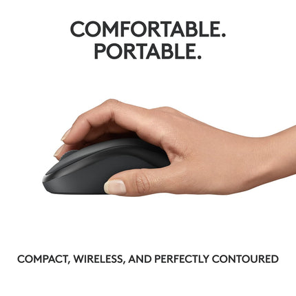 Logitech M240 Silent Bluetooth Mouse, Compact, Portable, Smooth Tracking, 18-Month Battery, for Windows, macOS, ChromeOS, Compatible with PC, Mac, Laptop, Tablets (Assorted Colors) - Openbox