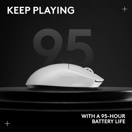 Logitech G PRO X Superlight 2 Lightspeed Wireless Gaming Mouse, 32,000 DPI, 5 Programmable Buttons, USB-C Charging, PC & Mac - White - New Sealed Pack