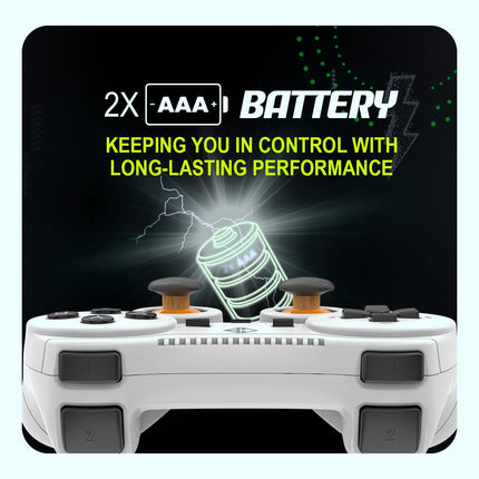 Cosmic Byte Nexus Wireless Controller for PC | Dual Vibration, Sensitive Triggers, Fast Response | Powered by 2 AAA Batteries (Not Included) - Openbox
