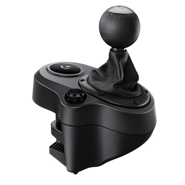 Logitech G Driving Force Racing Wheels Shifter for G29, G920 & G923, 6 Speed, Push Down Reverse Gear, Steel and Leather Construction - Black - OPENBOX