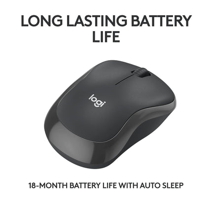 Logitech M240 Silent Bluetooth Mouse, Compact, Portable, Smooth Tracking, 18-Month Battery, for Windows, macOS, ChromeOS, Compatible with PC, Mac, Laptop, Tablets (Assorted Colors) - Openbox