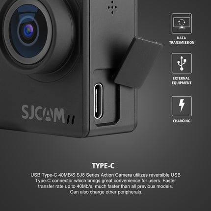 SJCAM SJ8 Pro 12 MP 4K 60fps 2.33" 30M Waterproof IPS Touch Screen Action Camera with 8X Digital Zoom- Openbox