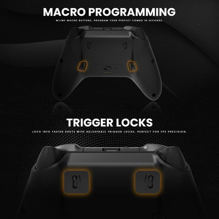 Cosmic Byte Eclipse Tri-Mode Controller | Hall Effect Triggers with Trigger Locks | Adjustable Force TMR Joysticks | 6-Axis Gyro | HD Voice Coil Vibration | Macro Back Buttons | PC/Android/iOS | Software Support - Openbox