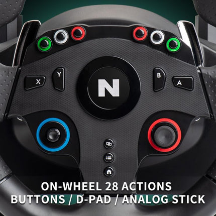 NiTHO Drive Pro ONE V24 Gaming Steering Wheel for PC, PS4, Xbox One, Xbox Series X|S and Switch, 270° Racing Wheel with Floor Pedals, Driving Car Simulator for Arcade Racing and Driving Games - OPENBOX
