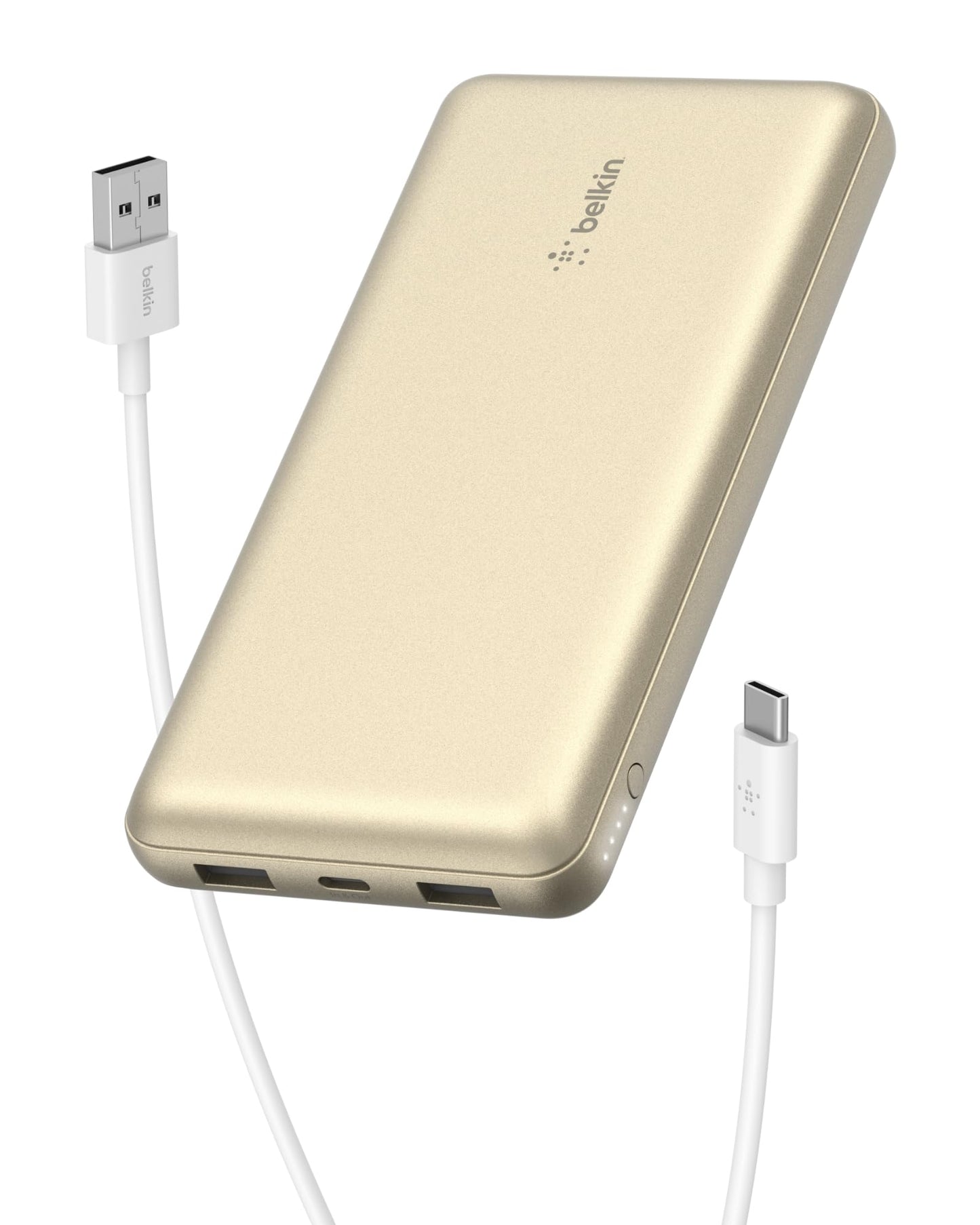 Belkin 20000 mAH Lightweight/Slimmest Power Bank w/ 1 USB-C Port and 2 USB-A Ports | 15W Charging for iPhone Series, Samsung Galaxy, Google Pixel & More | 2 Years Warranty & Upto 2L CEW | Black
