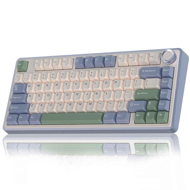 Aula F75 75% Wireless Mechanical Keyboard | Hot Swappable | Pre-lubed Linear Switches | RGB Backlit | 2.4GHz/Type-C/Bluetooth Gaming Keyboard - Openbox
