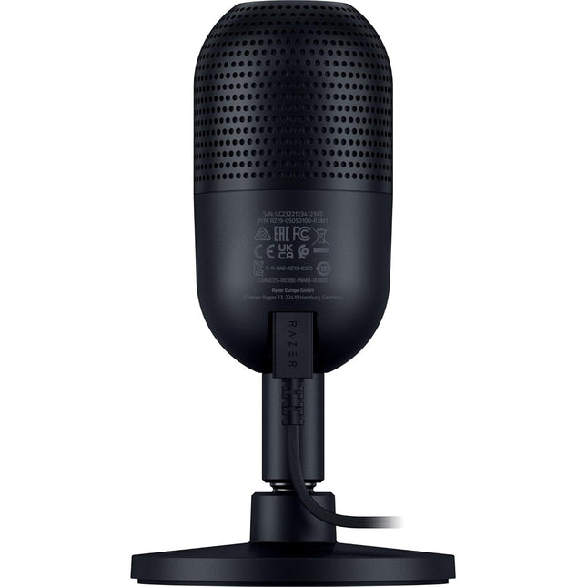 Razer Seiren V3 Mini USB Microphone: Condenser Mic - Supercardioid Pickup Pattern - Tap-to-Mute Sensor with LED Indicator - Shock Absorber - Ultra Compact - PC, Discord, OBS Studio, XSplit - Openbox