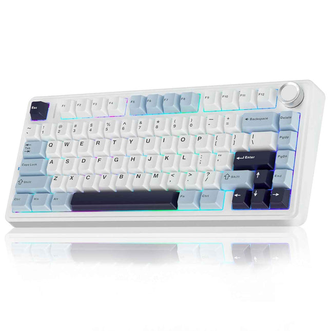 Aula F75 75% Wireless Mechanical Keyboard | Hot Swappable | Pre-lubed Linear Switches | RGB Backlit | 2.4GHz/Type-C/Bluetooth Gaming Keyboard - Openbox