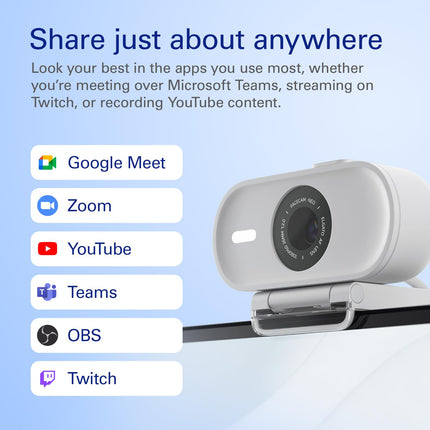 Elgato Facecam Neo — Plug-’n-Play Webcam, 1080p60 Full HD, USB Connect on Laptop & Desktop – For Streaming, Teams/Zoom/Slack, TikTok/Instagram/FaceTime – PC and Mac Friendly - OPENBOX