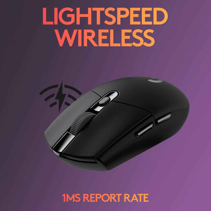 Logitech G304 Lightspeed Wireless Gaming Mouse, Hero Sensor, 12,000 DPI, Lightweight, 6 Programmable Buttons, 250h Battery Life, On-Board Memory, Compatible with PC/Mac - Openbox