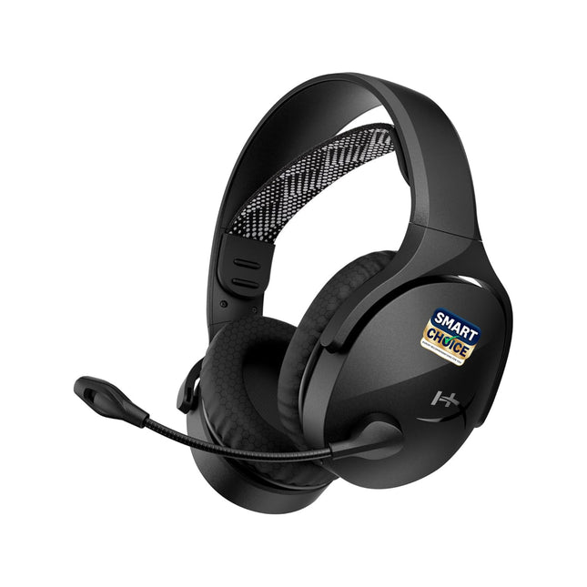 HyperX Cloud Jet Smartchoice Dual Wireless Gaming Headset, 2.4GHz dongle, Bluetooth 5.2, PC, PS5, Nintendo Switch, Steam Deck, Mobile, USB-A, Black - OpenBox