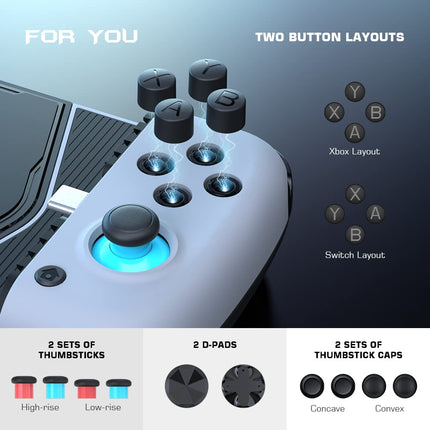 GameSir X3 Type-C Mobile Game Controller for Android Phone(110-179mm) with Cooler Fan - Cloud Gaming: Support Xbox Game Pass, Stadia, GeForce Now, Steam, PlayStation - Plug and Play Gamepad - Openbox