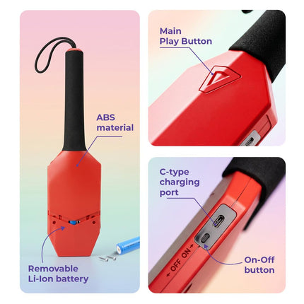 MetaShot GO Smart Cricket Bat Game RED | Motion Sensor Cricket Bat for TV & Mobile | Indoor Cricket Gaming Controller | Multiplayer Cricket Game - Openbox