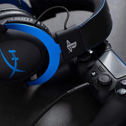 HyperX Cloud - Official PlayStation Licensed Gaming Headset for PS4 and PS5 with In-Line Audio Control, Detachable Noise Cancelling Microphone, Comfortable Memory Foam - Black - OPENBOX