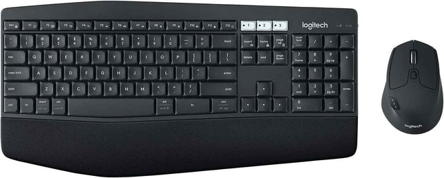 Logitech MK850 Multi-Device Wireless Keyboard and Mouse Combo, 2.4GHz Wireless & Bluetooth, Curved Keyframe, 12 Programmable Keys, 3-Year Battery Life, PC/Mac - Openbox
