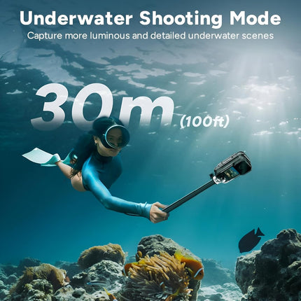 SJCAM C300 4K30fps 20MP Action Camera with Handheld Grip | 6axis gyro, Backup Upto 6 Hours, 1.33in Dual Touch Screen | 2.4G,5G Wi-Fi, Super Night Vision, 30M Waterproof for Live Steaming Vlog | Black -OPENBOX
