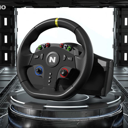 NiTHO Drive Pro ONE V24 Gaming Steering Wheel for PC, PS4, Xbox One, Xbox Series X|S and Switch, 270° Racing Wheel with Floor Pedals, Driving Car Simulator for Arcade Racing and Driving Games - OPENBOX