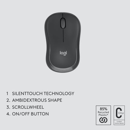 Logitech MK370 Combo for Business, Wireless Full-Size Keyboard and Wireless Mouse, Secure Logi Bolt USB Receiver, Bluetooth, Globally Certified Windows/Mac/Chrome, Linux - Openbox