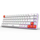 EvoFox Katana S Mini Mechanical Keyboards Wireless | Tri-Mode (3X BT, 2.4GHz & Wired) Connectivity | Hot-Swappable Red Switches | 68-Key Compact Layout | Rainbow Backlight - Openbox